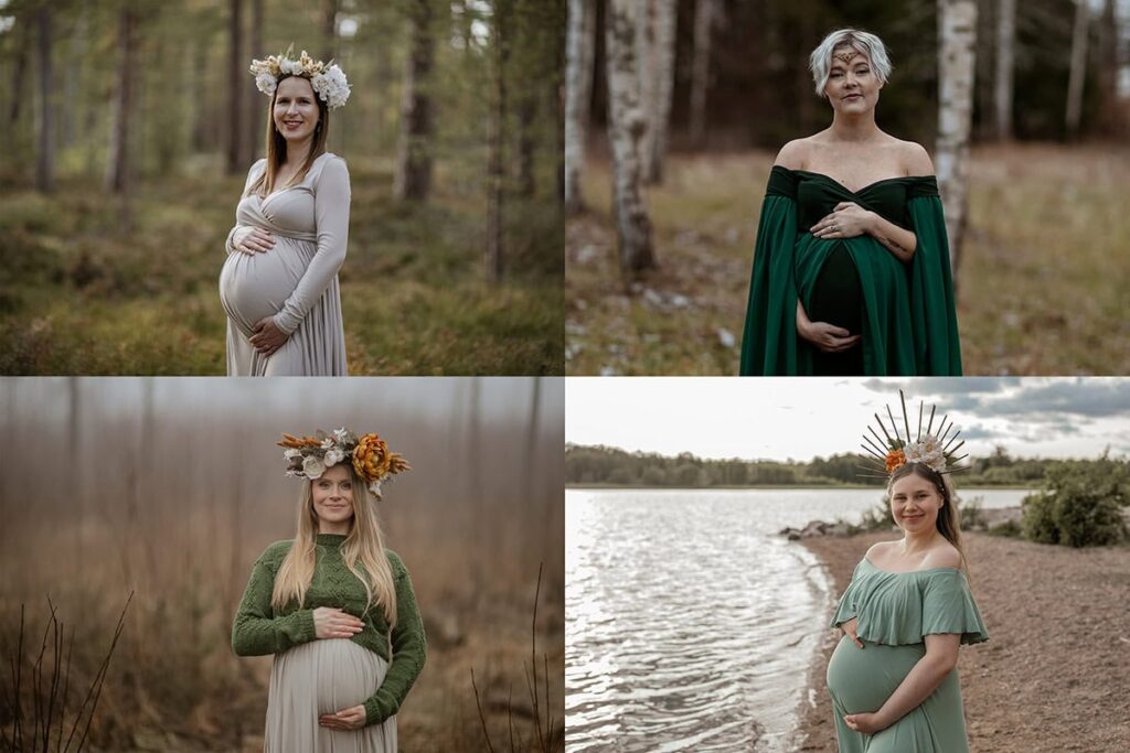 Kransar i olika storlek och färger.
